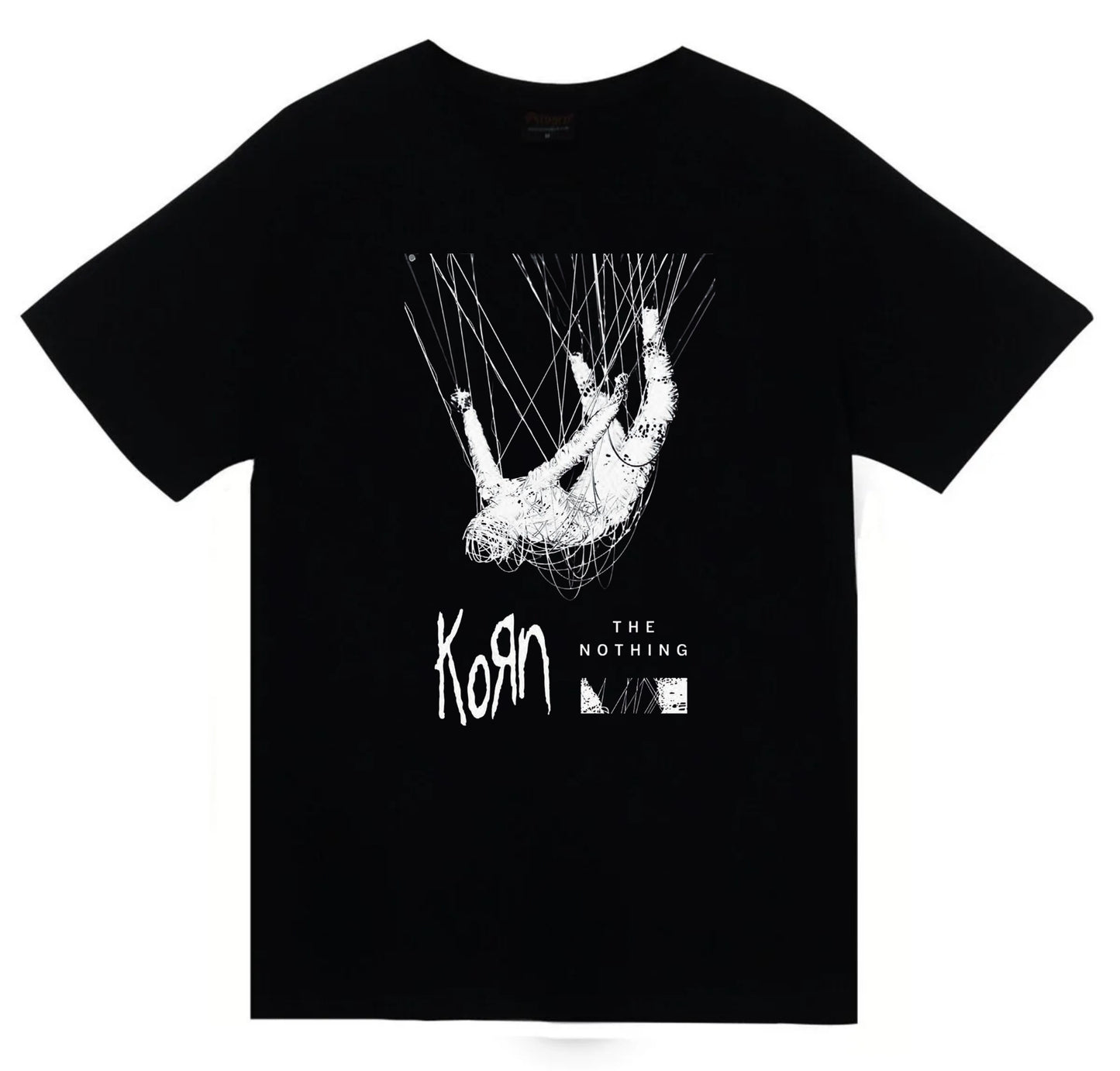 Korn - The Nothing - Albüm Baskılı Unisex %100 Pamuk Siyah T-shirt