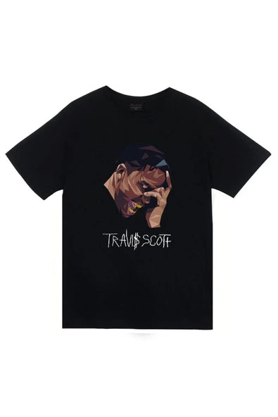 fame-stoned Scott Baskılı T-shirt