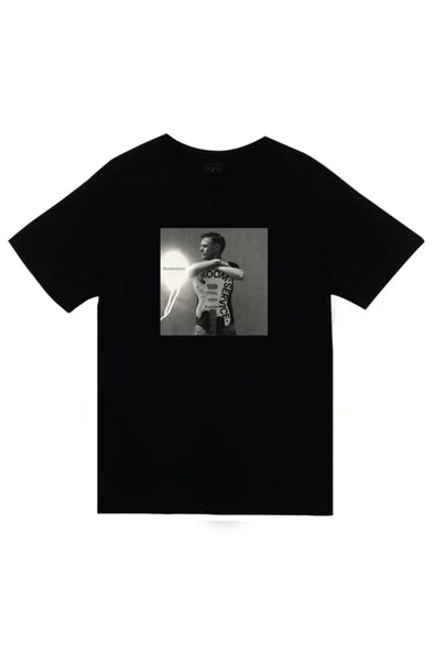 fame-stoned Bryan Adams Baskılı Unisex %100 Pamuk Siyah T-shirt