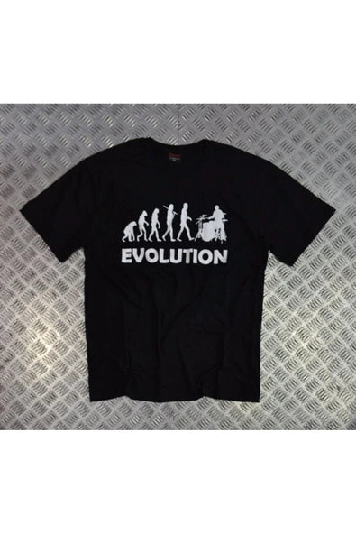 fame-stoned Bateri Baskılı Unisex %100 Pamuk Siyah T-shirt