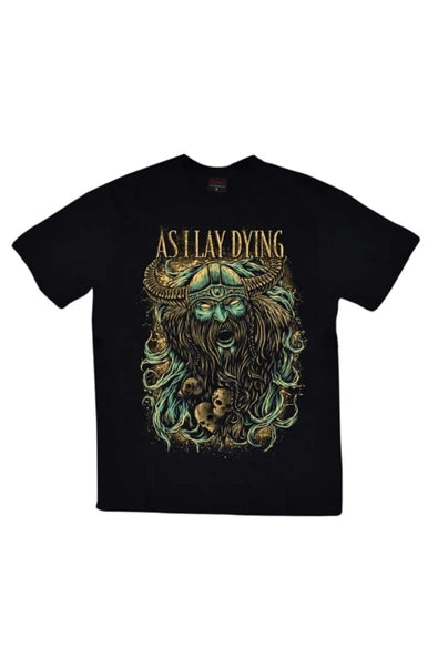 fame-stoned Erkek Siyah Asilay Dying Baskılı T-Shirt
