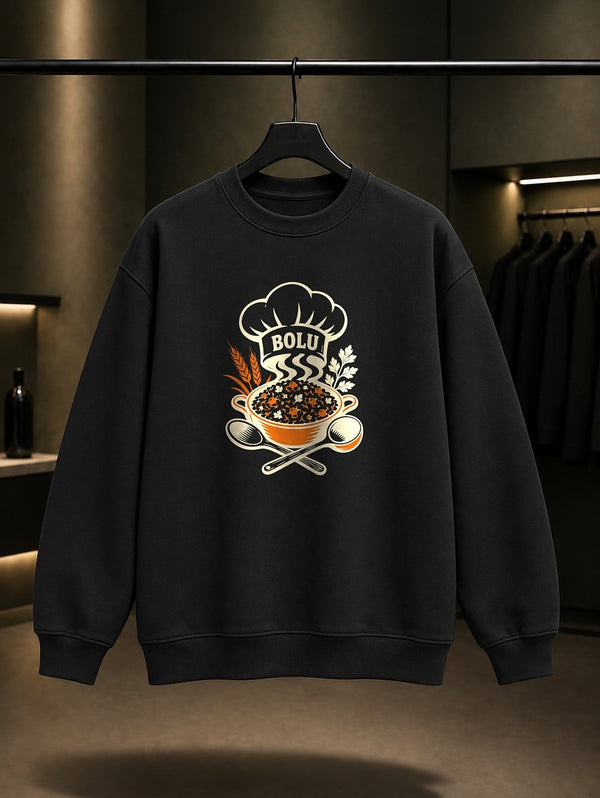 Bolu Mengen Pilavı Sweatshirt – Siyah