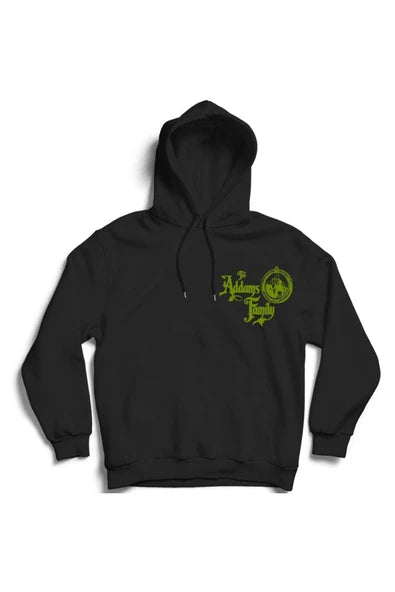 Wednesday baskılı siyah kapüşonlu sweatshirt