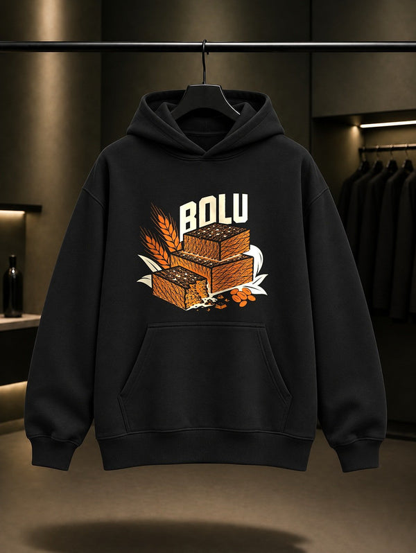 Bolu Mudurnu Saray Helvası Kapüşonlu Sweatshirt – Siyah