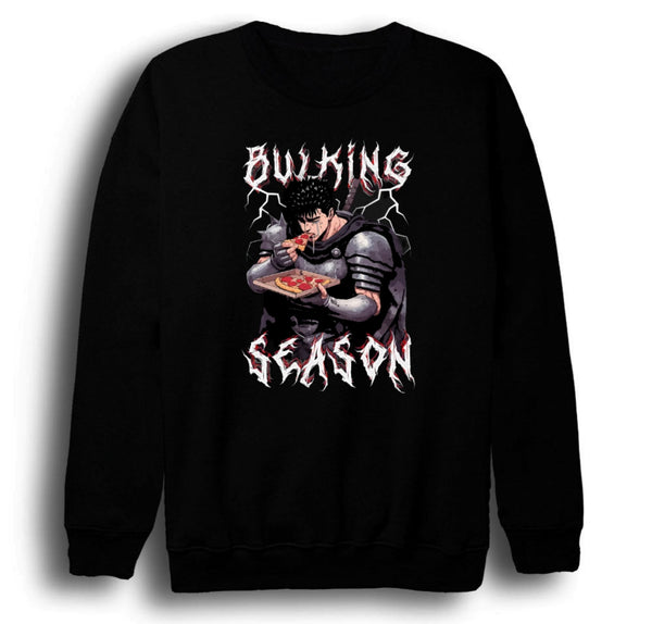 Berserk - Guts baskılı siyah sweatshirt