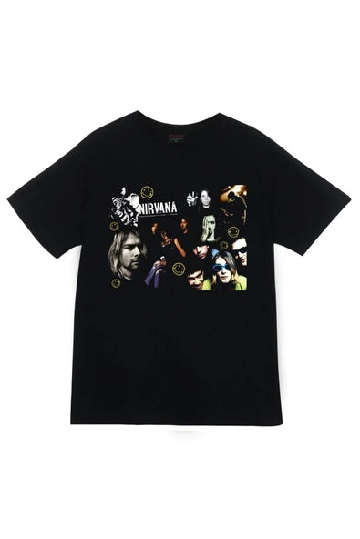 fame-stoned Nirvana Baskılı Unisex %100 Pamuk T-shirt