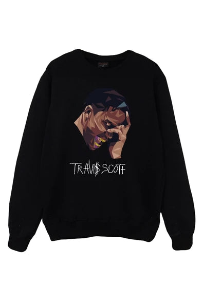 fame-stoned Astraworld Travis Scott Baskılı Sweatshirt
