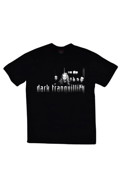 fame-stoned Dark Tranquillity Baskılı Unisex %100 Pamuk Siyah T-shirt