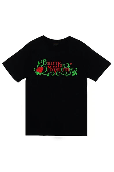 fame-stoned Bullet For My Valentine Baskılı Unisex %100 Pamuk Siyah T-shirt