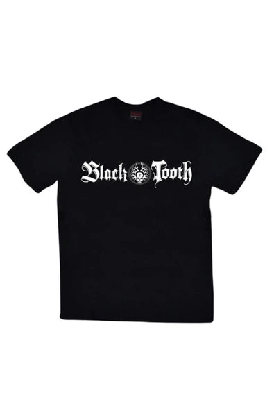 Black Tooth Band baskılı siyah tişört