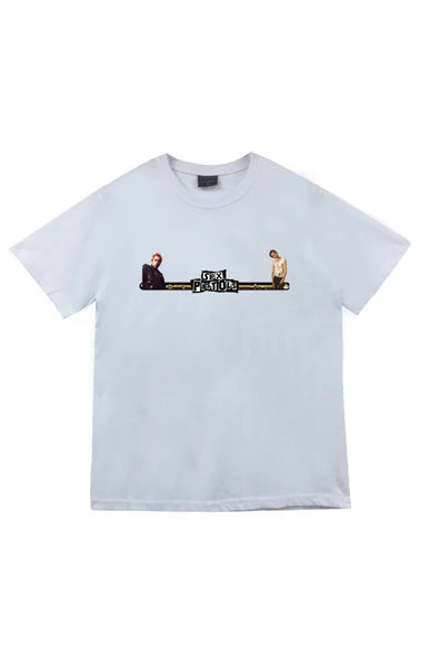 Sex Pistols baskılı beyaz tişört