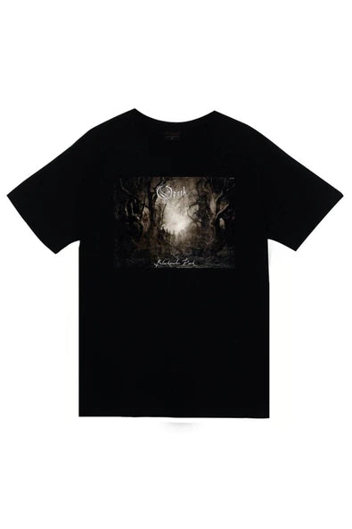 fame-stoned Opeth Müzik Grubu Baskılı Unisex %100 Pamuk Siyah T-shirt