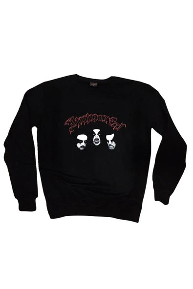 Immortal baskılı siyah sweatshirt