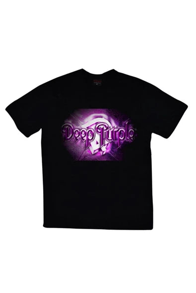 fame-stoned Deep Purple Baskılı T-shirt