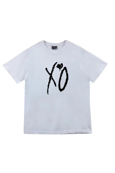 fame-stoned The Weeknd Starboy Baskılı Unisex %100 Pamuk Beyaz T-shirt