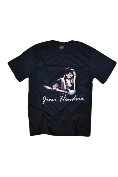 fame-stoned Jimi Hendrix Baskılı T-shirt