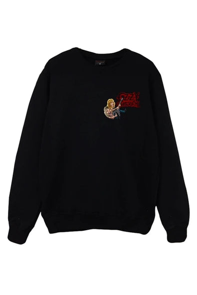 Ozzy Osbourne baskılı siyah sweatshirt