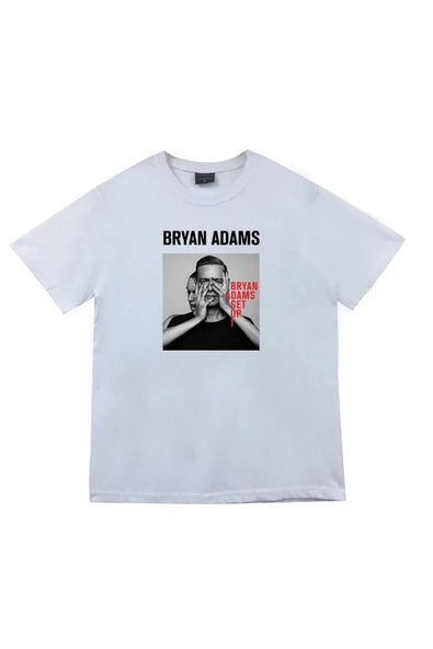 fame-stoned Bryan Adams Baskılı T-shirt