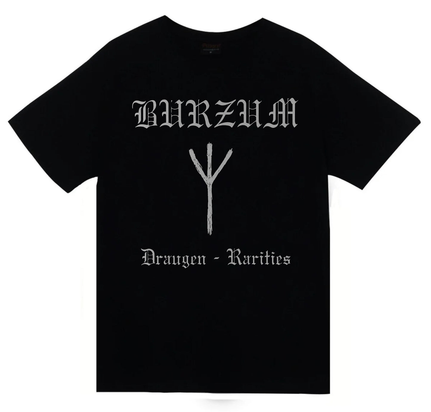 Burzum Müzik Grubu - Draugen - Rarities Baskılı Unisex %100 Pamuk Siyah T-shirt