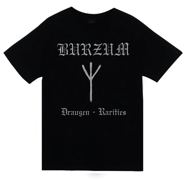 Burzum Müzik Grubu - Draugen - Rarities baskılı siyah tişört