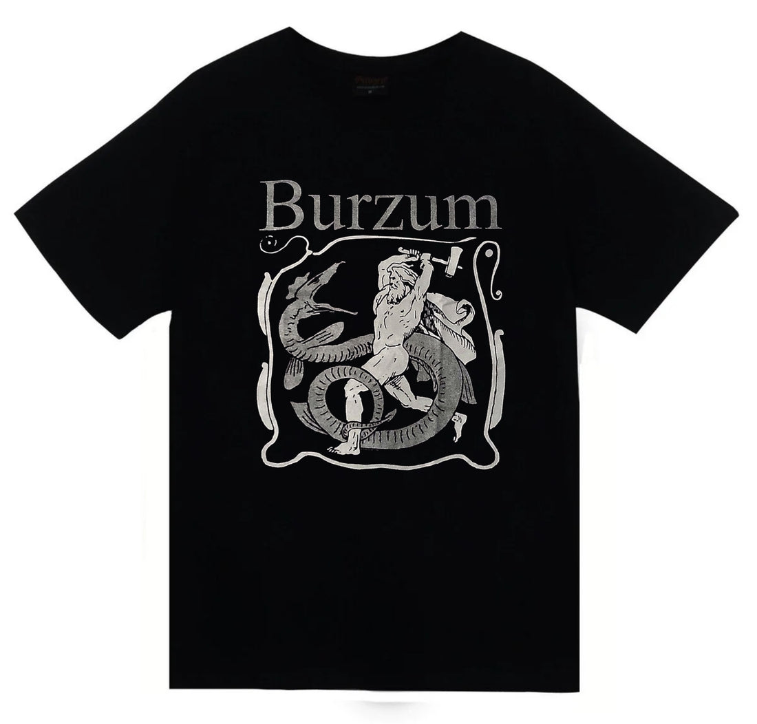 Burzum baskılı siyah tişört
