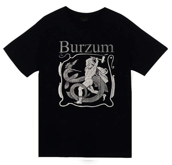 Burzum baskılı siyah tişört