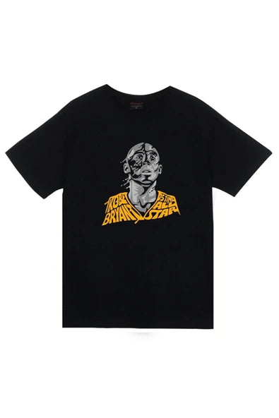fame-stoned Kobe Bryant Baskılı Unisex %100 Pamuk Mavi T-shirt