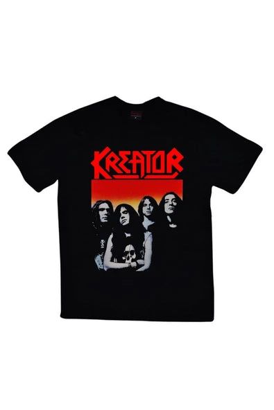 fame-stoned Kreatör Baskılı Unisex %100 Pamuk Siyah T-shirt