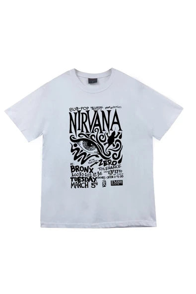 fame-stoned Nirvana Baskılı Unisex %100 Pamuk T-shirt
