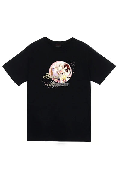 fame-stoned Kamisama Baskılı Unisex %100 Pamuk Siyah T-shirt