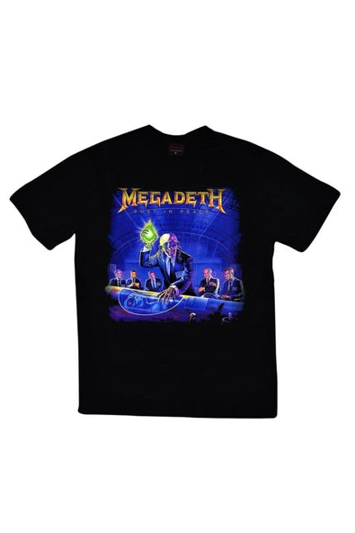 Megadeth Rust in Peace kapak baskılı siyah tişört