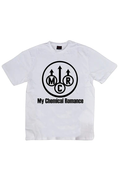 My Chemical Romance baskılı beyaz tişört