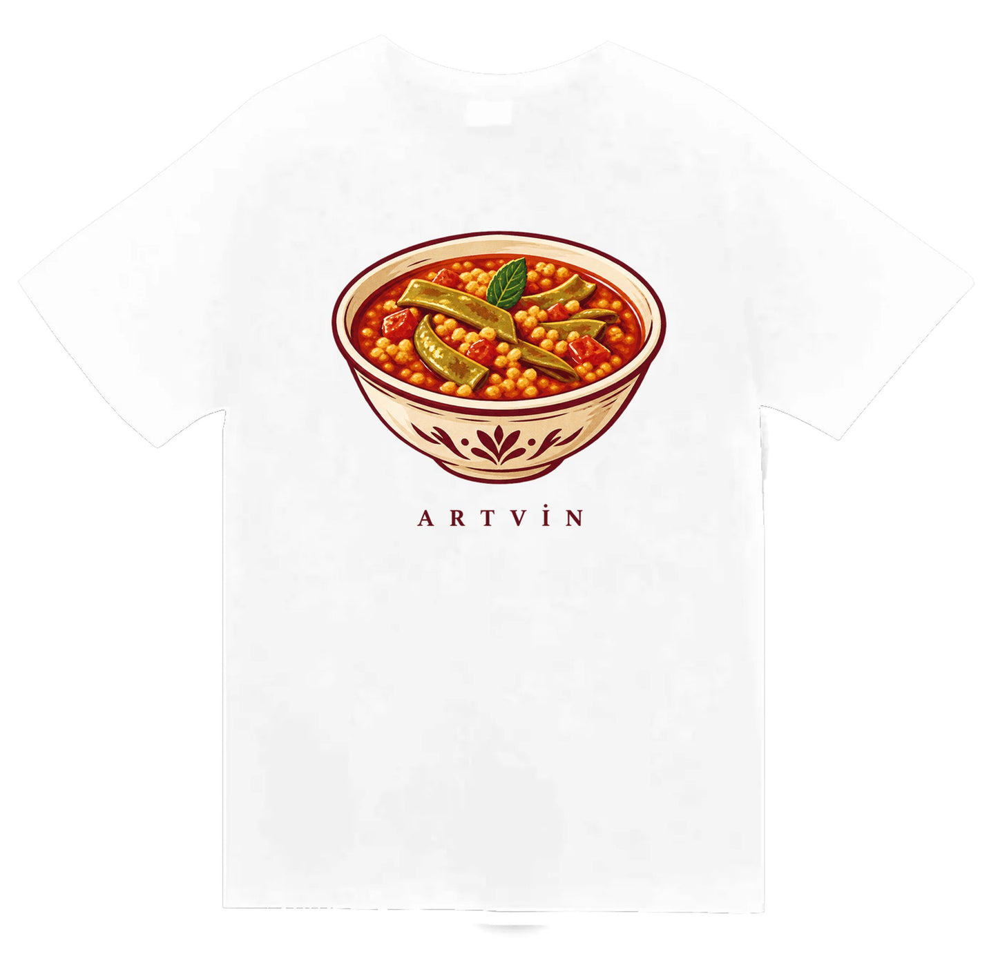 Artvin Pucuko baskılı beyaz t-shirt