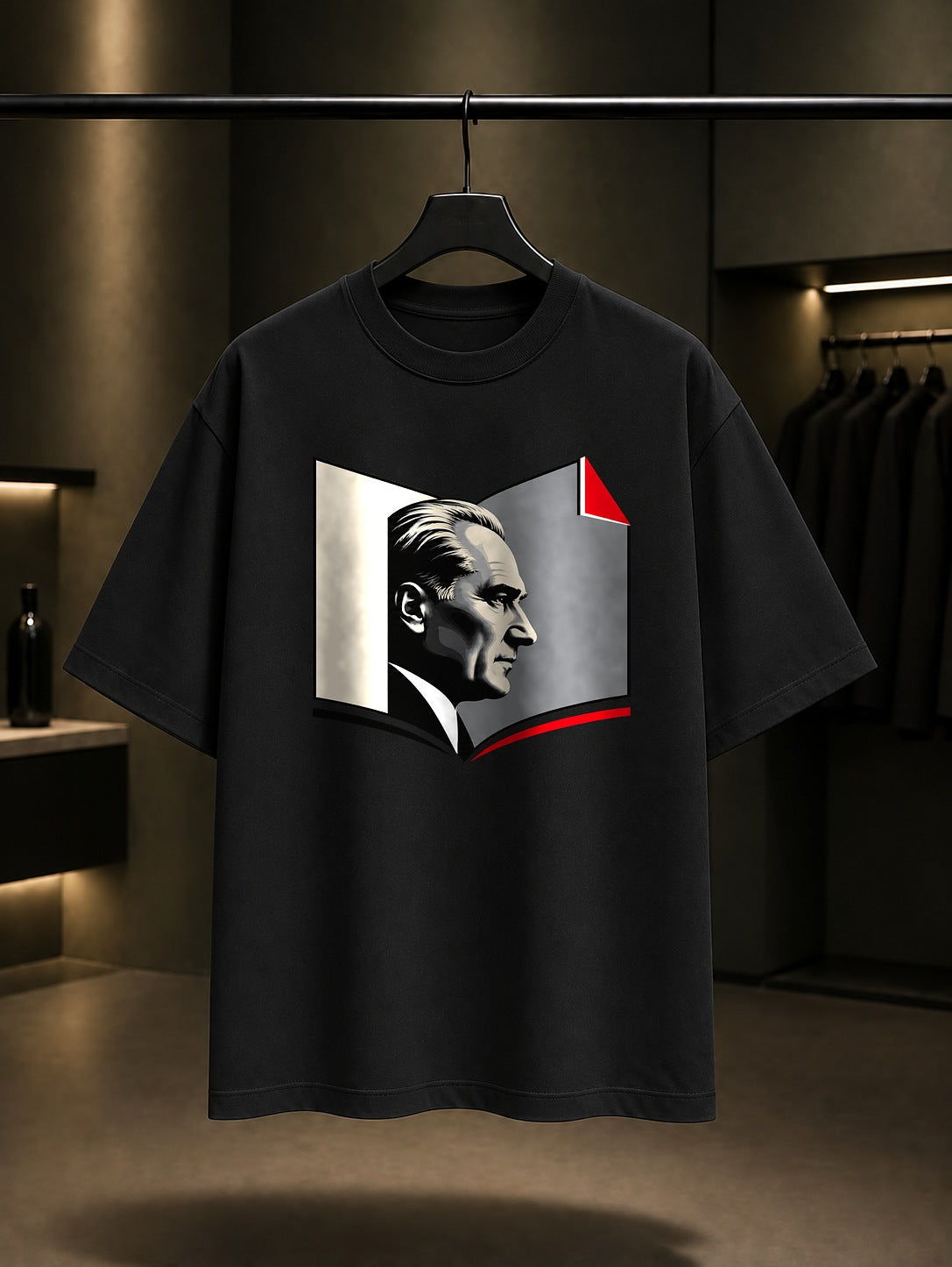 Open Page Baskılı Unisex %100 Pamuk Tişört
