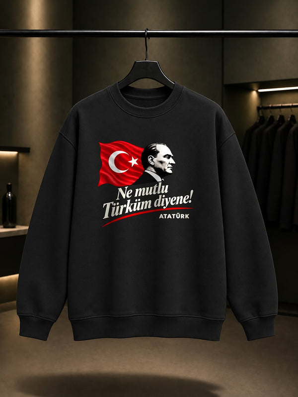 Turkum Voice Baskılı Unisex %100 Pamuk Sweatshirt