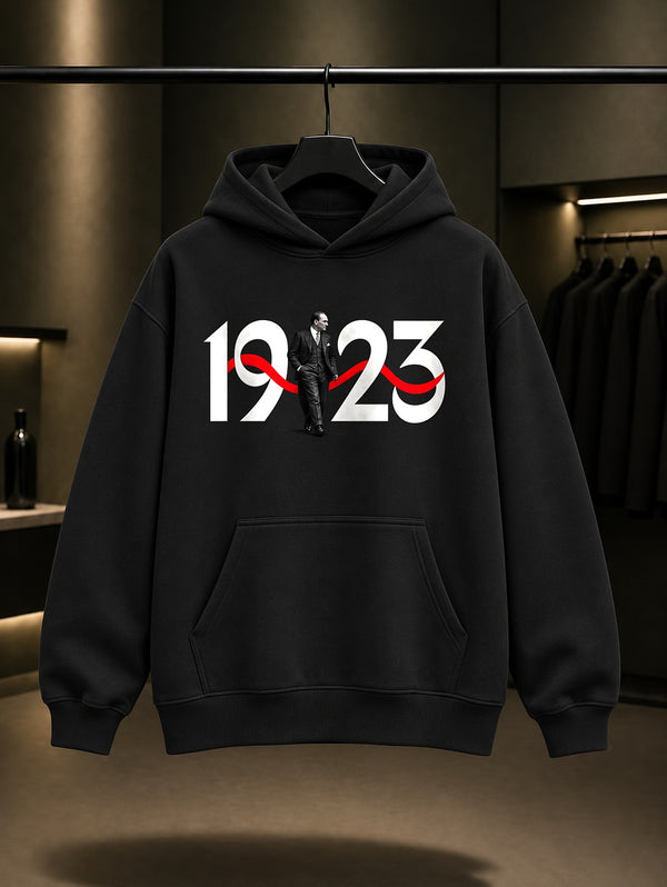 Republic Bridge Baskılı Unisex %100 Pamuk Kapüşonlu Sweatshirt