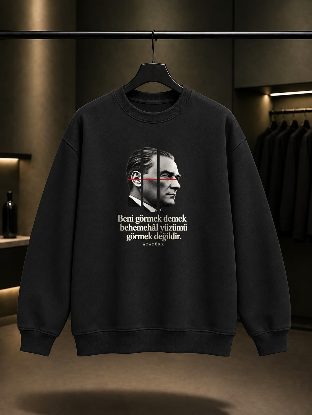 Ideas Beyond Baskılı Unisex %100 Pamuk Sweatshirt