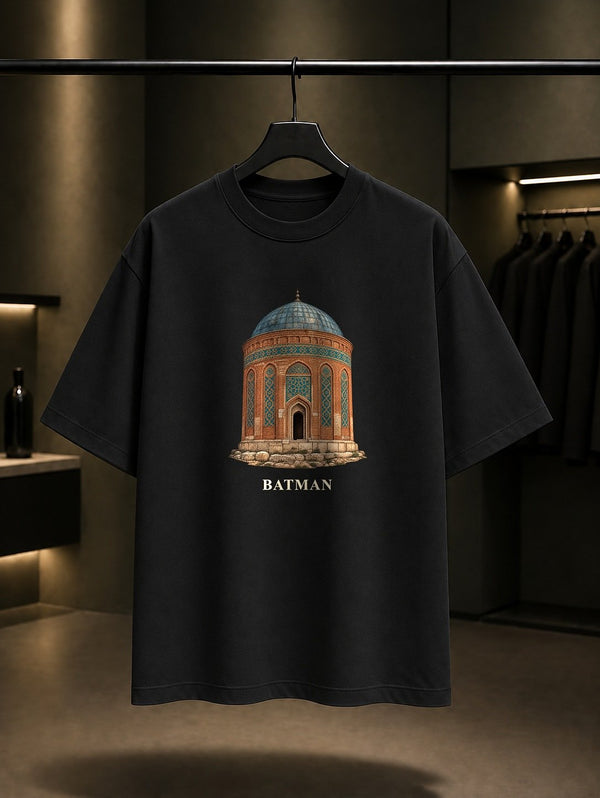 Batman Zeynel Bey baskılı siyah t-shirt