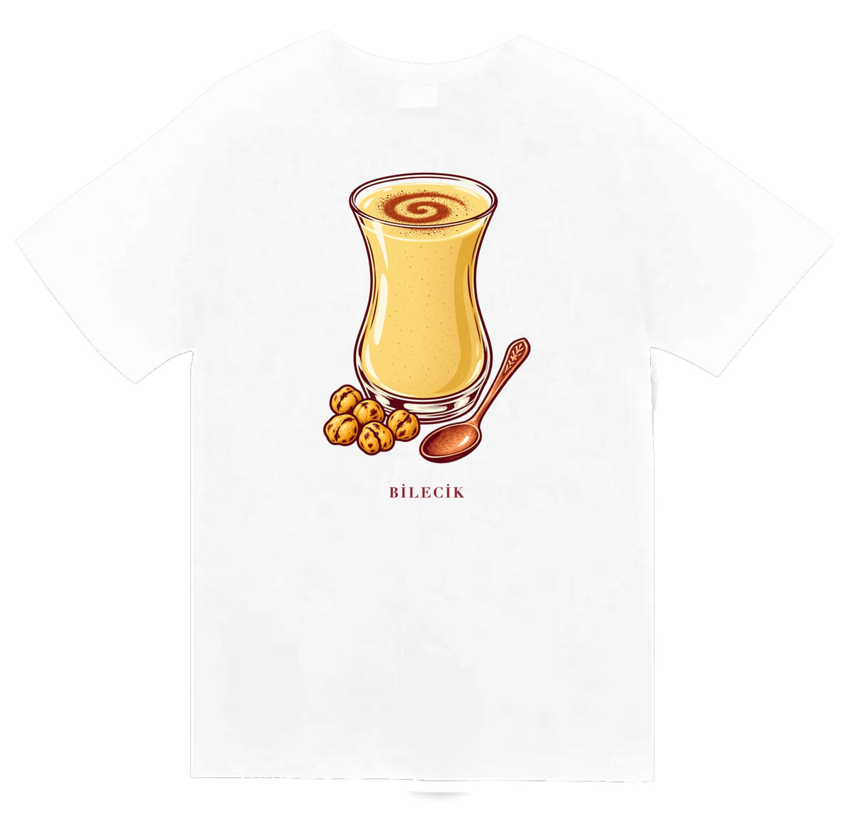 Bilecik Pazaryeri Bozası baskılı beyaz t-shirt