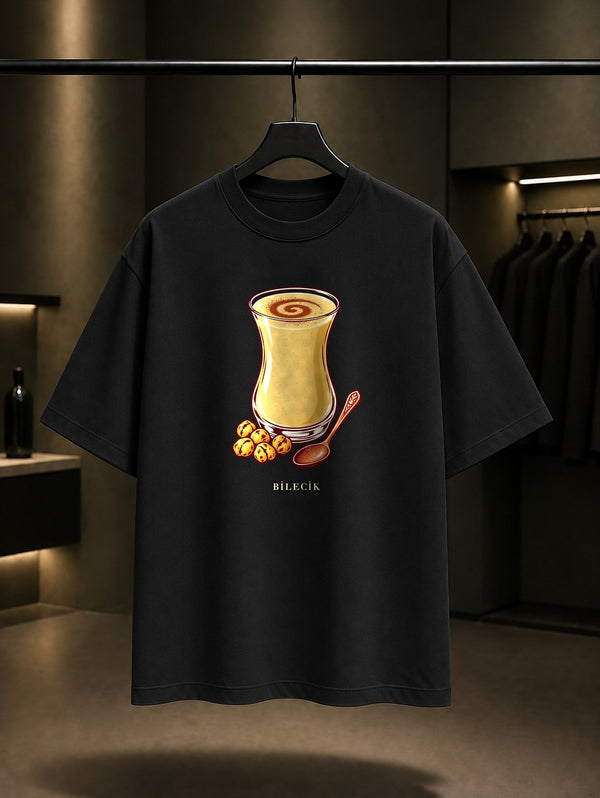 Bilecik Pazaryeri Bozası baskılı siyah t-shirt