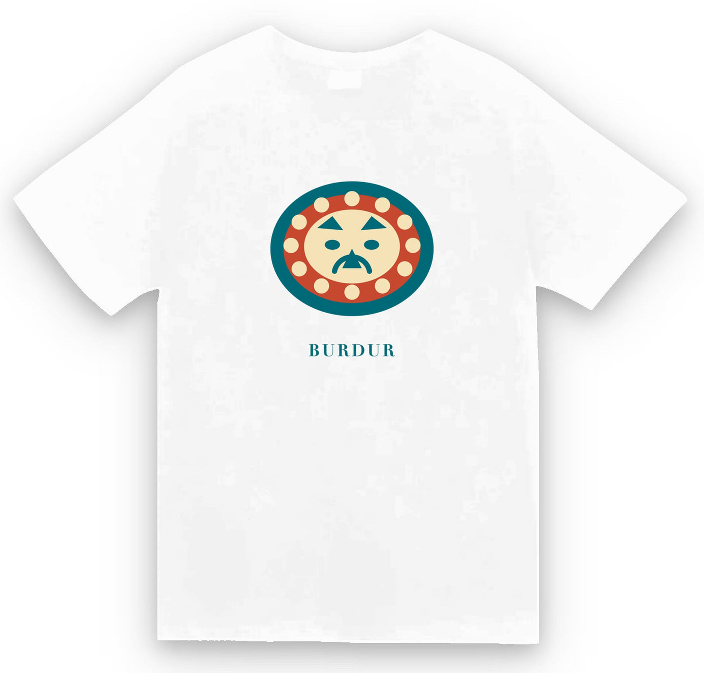 Burdur Kibyra Medusa baskılı beyaz t-shirt