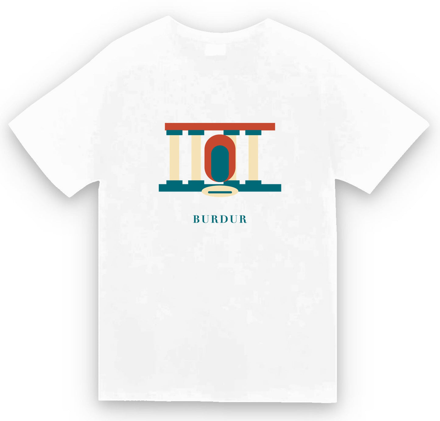 Burdur Sagalassos baskılı beyaz t-shirt