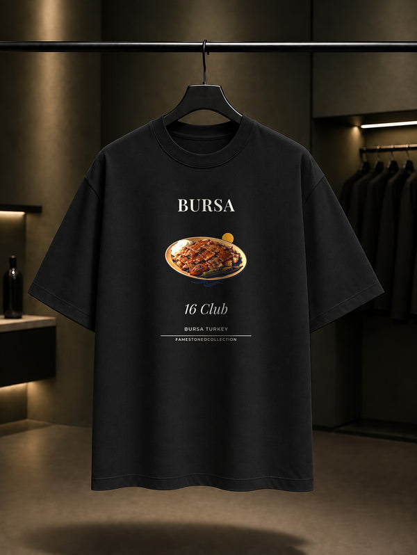 Bursa İskender Kebabı 16 Club Tişört Siyah