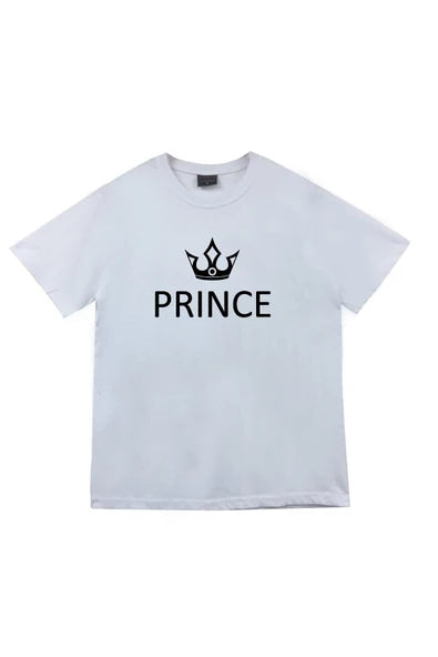 Prince Prens baskılı beyaz tişört