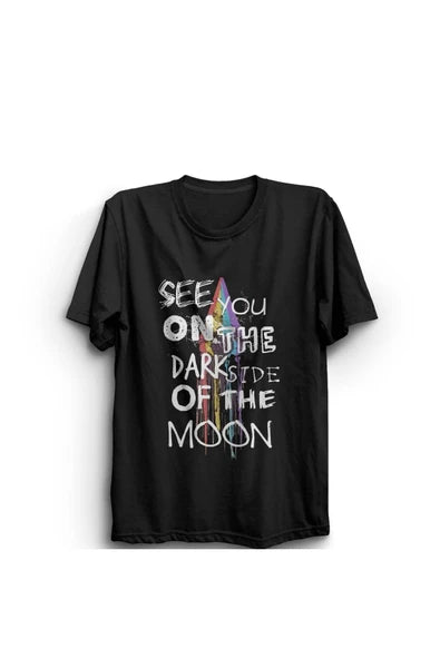 fame-stoned Pink Floyd Baskılı Unisex %100 Pamuk Kırmızı T-shirt