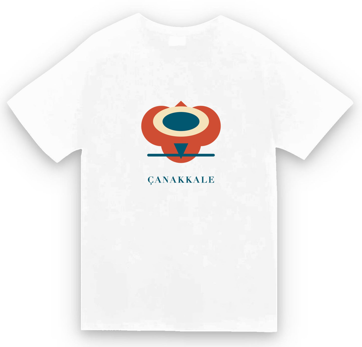 Çanakkale Kilitbahir Kalesi baskılı beyaz t-shirt