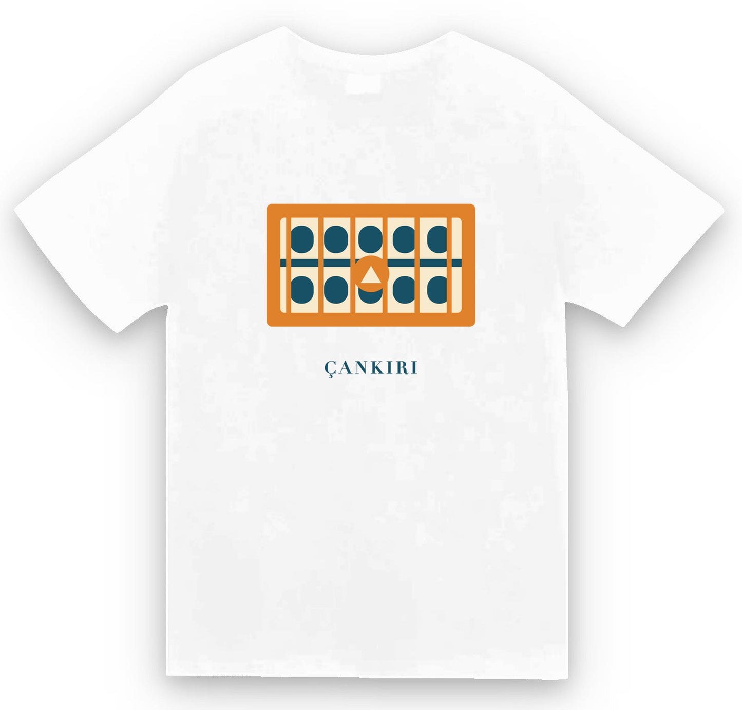 Çankırı Buğday Pazarı Medresesi baskılı beyaz t-shirt