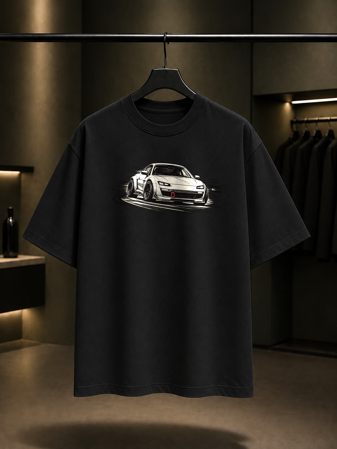 Apeks Viraj Baskılı Unisex %100 Pamuk Tişört · Otomobil
