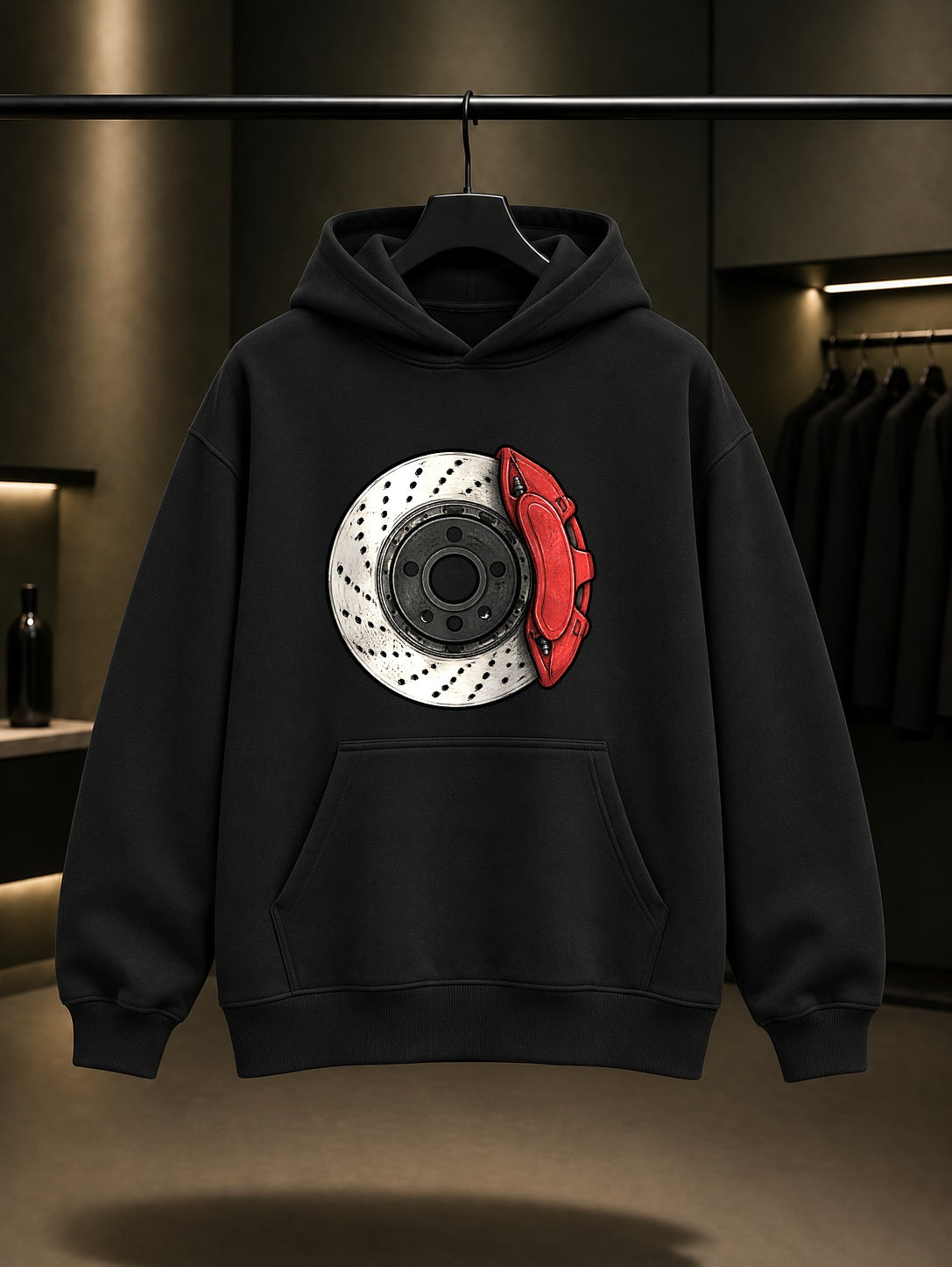 Mini Fren Baskılı Unisex %100 Pamuk Kapüşonlu Sweatshirt · Otomobil