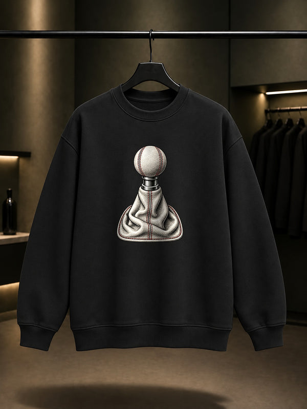 Deri Vites Topuzu Baskılı Unisex %100 Pamuk Sweatshirt · Otomobil